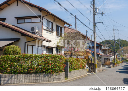 一戸建ての並ぶ住宅地 ベッドタウン 京都府木津川市 一戸建ての並ぶ住宅地 ベッドタウン 京都府木津川市 138864727