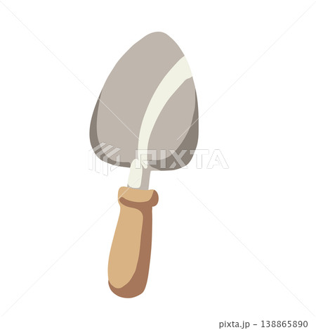 Vector illustration on the theme of spring and gardening. Shovel for gardening isolation on white background. Vector illustration on the theme of spring and gardening. Shovel for gardening isolation on white background. 138865890