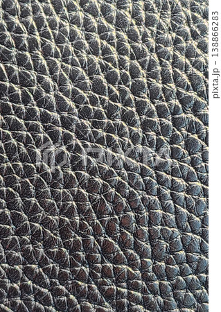 Black leather textured surface background showing pattern Black leather textured surface background showing pattern 138866283