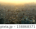 ミニチュアジオラマ風写真　都庁展望台から見た夕暮れの都市風景 138868371