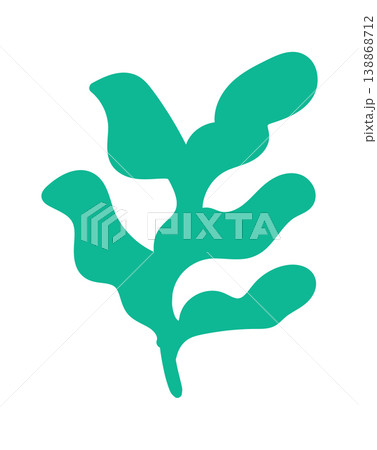 Leaf Silhouette Organic Shape Leaf Silhouette Organic Shape 138868712