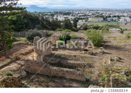 チュニジア　カルタゴ遺跡　ビュルサの丘 138868814