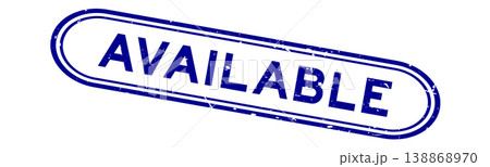 Grunge blue available word rubber seal stamp on white background Grunge blue available word rubber seal stamp on white background 138868970