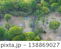 ミニチュアジオラマ風写真　都庁展望台から見た夕暮れの新宿中央公園 138869027