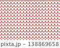 赤いパターン背景　和風イメージ　抽象模様　 138869658