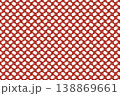 赤いパターン背景　和風イメージ　抽象模様　 138869661