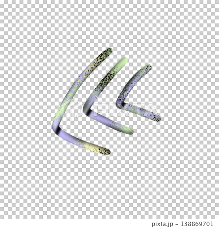 Abstract Neon Chevron Arrows, Glowing Triple Directional Symbol 138869701