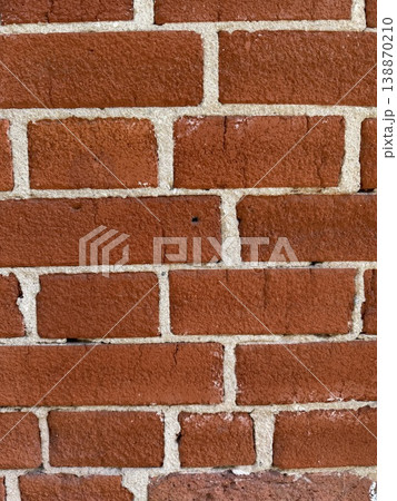 Brick wall texture with distinct red and beige color pattern, ideal for architectural background Brick wall texture with distinct red and beige color pattern, ideal for architectural background 138870210