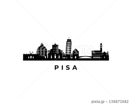 Vector Pisa skyline. Travel Pisa famous landmarks.  138871082
