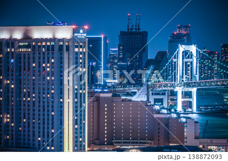 東京・お台場から見える東京の夜景 東京・お台場から見える東京の夜景 138872093