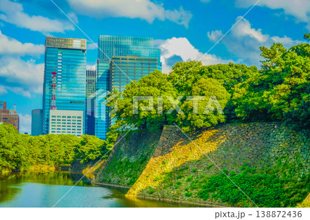 江戸城の石垣 江戸城の石垣 138872436