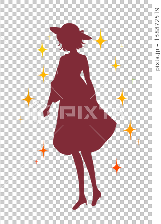 外出する女性 真夏 キラキラ 外出する女性 真夏 キラキラ 138872519