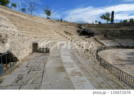 チュニジア　カルタゴ遺跡　ローマ劇場 138872876