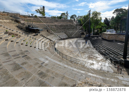 チュニジア　カルタゴ遺跡　ローマ劇場 138872878