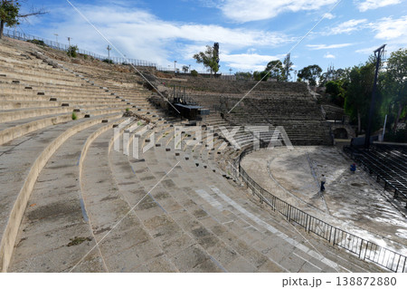 チュニジア　カルタゴ遺跡　ローマ劇場 138872880