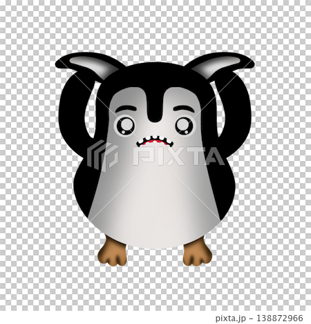 Sad Little Horned Creature, Minimalist White Monster Character Sad Little Horned Creature, Minimalist White Monster Character 138872966