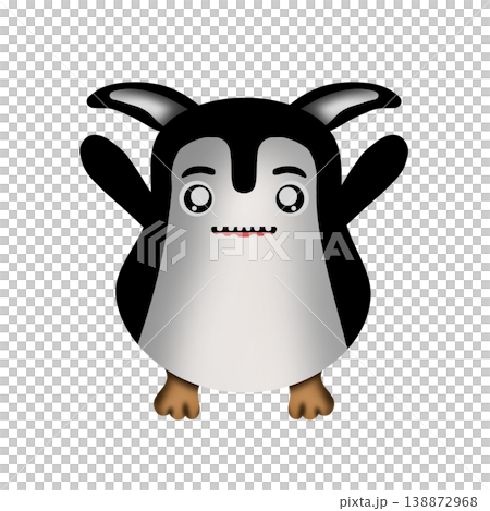 Armored Penguin Monster, Strange Horned Hybrid with Blue Limbs 138872968