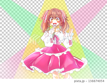 歌って踊るアイドル　ライト 138874054