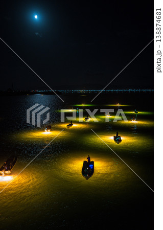 【徳島】シラスウナギ漁【吉野川】 【徳島】シラスウナギ漁【吉野川】 138874681