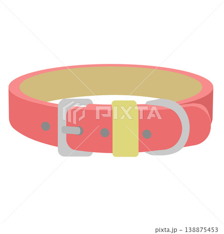 赤い首輪のイラスト 138875453