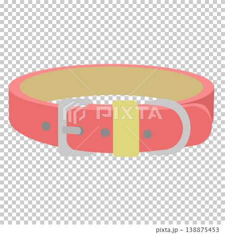 赤い首輪のイラスト 138875453