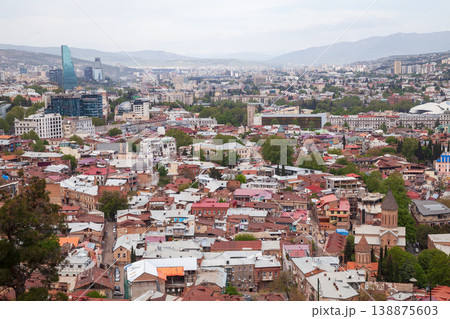 Panoramic aerial view of Tbilisi, Georgia 138875603
