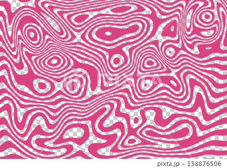 psychedelic pink liquid stripes twisted and distorted texture vector background 138876506