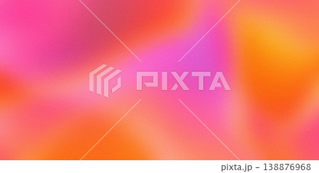 Hot pink summer vacation gradient background with grain 138876968