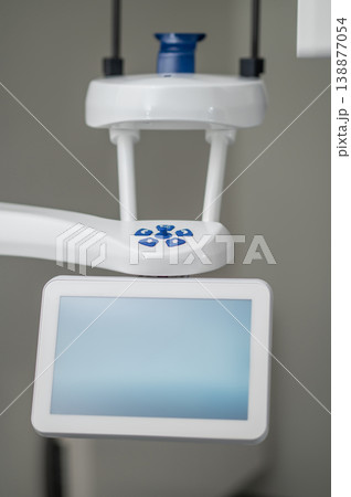 Close-up of dental diagnostic machine interface Close-up of dental diagnostic machine interface 138877054