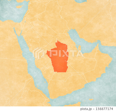 Map of Saudi Arabia - Riyadh Province 138877174