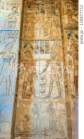 Medinet Habu, the mortuary temple of Ramesses III, located on the west bank of Luxor, Egypt. Medinet Habu, the mortuary temple of Ramesses III, located on the west bank of Luxor, Egypt. 138877712