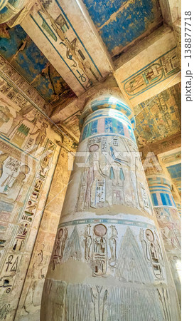 Medinet Habu, the mortuary temple of Ramesses III, located on the west bank of Luxor, Egypt. Medinet Habu, the mortuary temple of Ramesses III, located on the west bank of Luxor, Egypt. 138877718