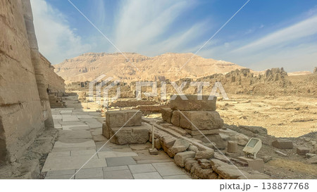 Medinet Habu, the mortuary temple of Ramesses III, located on the west bank of Luxor, Egypt. Medinet Habu, the mortuary temple of Ramesses III, located on the west bank of Luxor, Egypt. 138877768