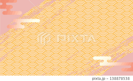 和柄の背景素材 和柄の背景素材 138878538