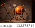 Vintage Copper Sphere Scientific Model on Wheels 138878719