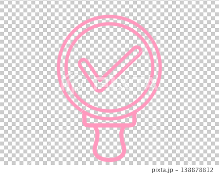 Simple pink stamp Simple pink stamp 138878812