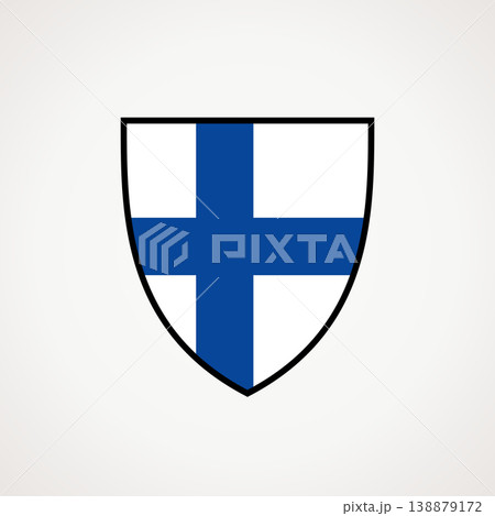 Shield - flag of Finland 138879172
