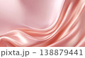 滑らかなピンクのシルクの抽象背景 138879441