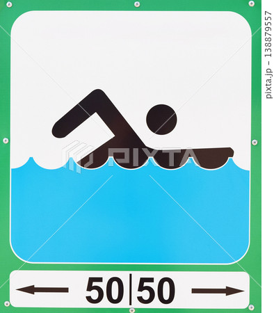 Sign bathing places 138879557
