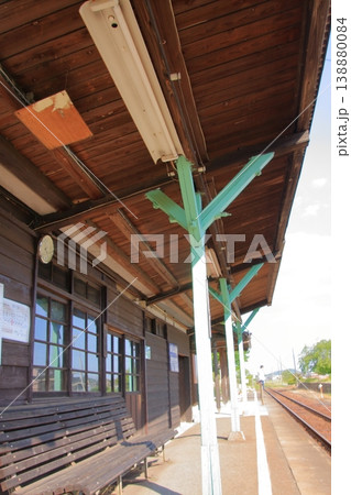 兵庫県加西市のローカル線　北条鉄道　播磨下里駅 138880084