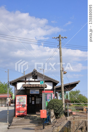 兵庫県加西市のローカル線　北条鉄道　播磨下里駅 138880095