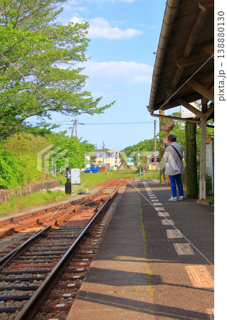 兵庫県加西市のローカル線　北条鉄道　法華口駅 138880130