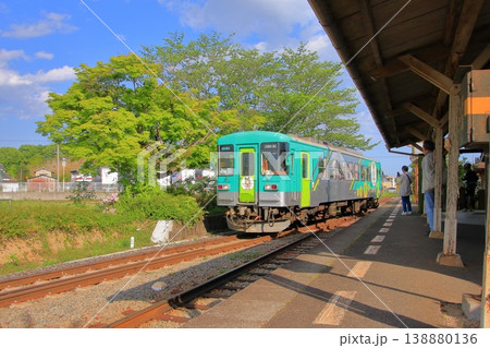兵庫県加西市のローカル線　北条鉄道　法華口駅 138880136