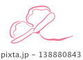 Hand Drawn Flower Outline Floral Element 138880843