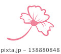 Flower Petal Outline Emblem 138880848