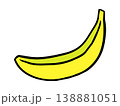 バナナの手描きフルーツイラスト 138881051