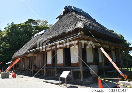 清色城跡の堀切が特徴的な山城跡の歴史景観 138881424