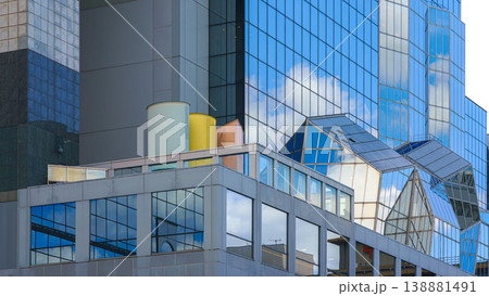 Kyoto, Japan - Oct 11 2024, Panoramic view of the glass facade of Kyoto Railway Station, at daytime, Kyoto, Japan 138881491