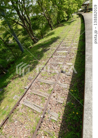 名鉄三河線廃線跡風景 旧三河広瀬駅の青もみじ 138882019