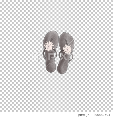 Illustration material of women's shoes, sandals, and beach sandals. Illustration material of women's shoes, sandals, and beach sandals. 138882393